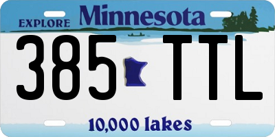 MN license plate 385TTL