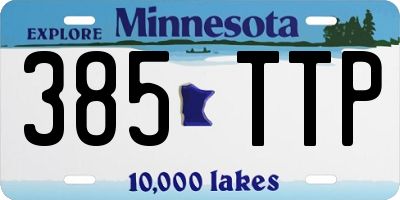 MN license plate 385TTP