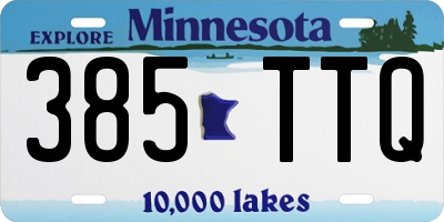 MN license plate 385TTQ