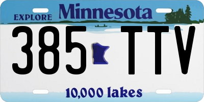 MN license plate 385TTV