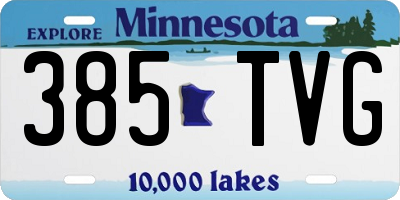 MN license plate 385TVG