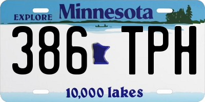 MN license plate 386TPH