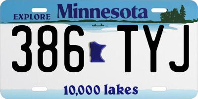 MN license plate 386TYJ