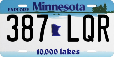 MN license plate 387LQR