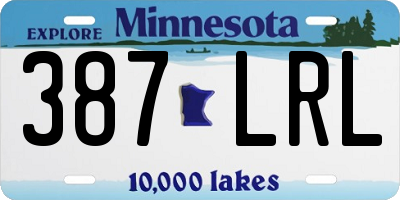 MN license plate 387LRL