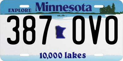 MN license plate 387OVO