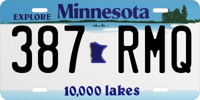 MN license plate 387RMQ