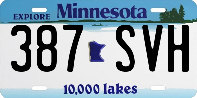 MN license plate 387SVH
