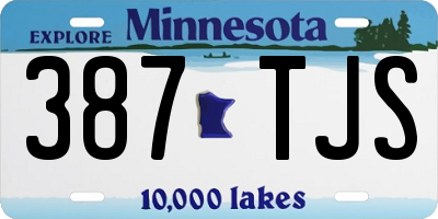 MN license plate 387TJS