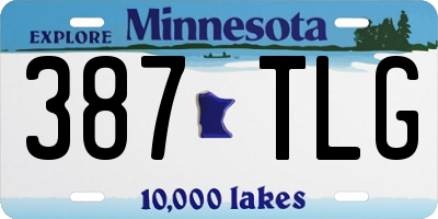 MN license plate 387TLG