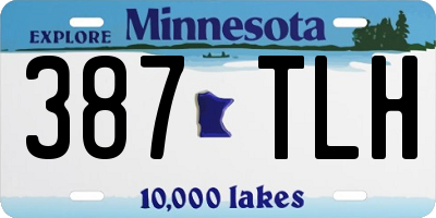 MN license plate 387TLH