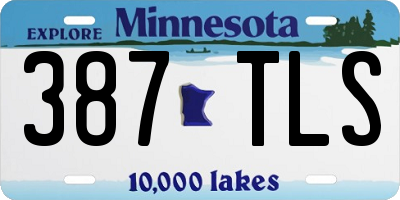 MN license plate 387TLS