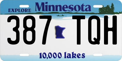 MN license plate 387TQH