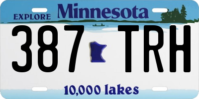 MN license plate 387TRH