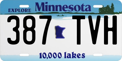 MN license plate 387TVH