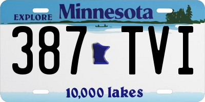 MN license plate 387TVI