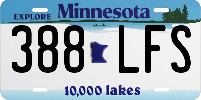 MN license plate 388LFS
