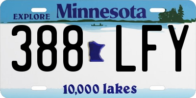 MN license plate 388LFY