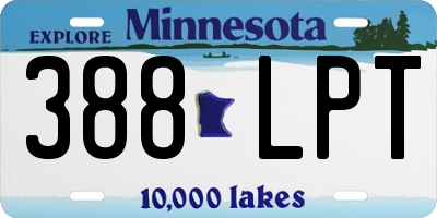 MN license plate 388LPT