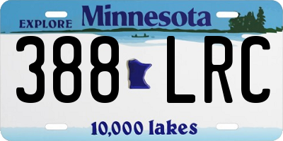 MN license plate 388LRC
