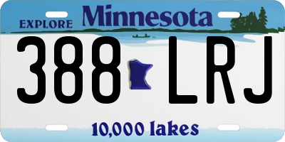 MN license plate 388LRJ