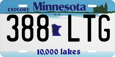 MN license plate 388LTG