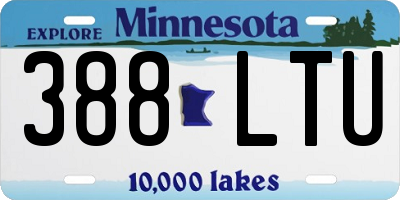 MN license plate 388LTU
