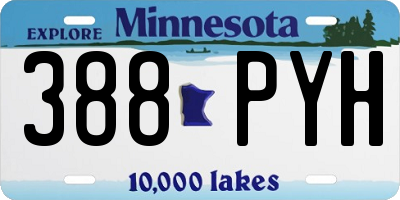 MN license plate 388PYH