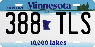 MN license plate 388TLS