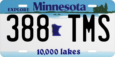 MN license plate 388TMS