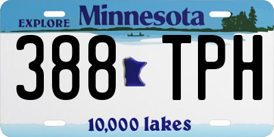 MN license plate 388TPH