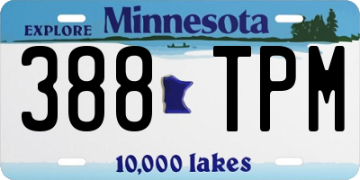 MN license plate 388TPM