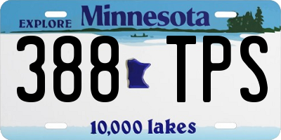 MN license plate 388TPS
