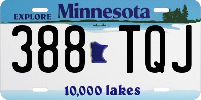 MN license plate 388TQJ