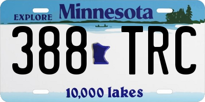 MN license plate 388TRC