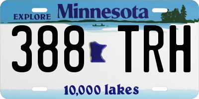 MN license plate 388TRH
