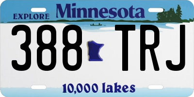 MN license plate 388TRJ