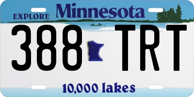 MN license plate 388TRT