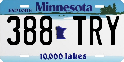 MN license plate 388TRY