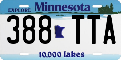 MN license plate 388TTA