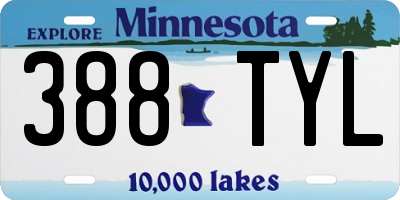 MN license plate 388TYL