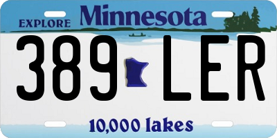 MN license plate 389LER