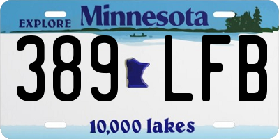 MN license plate 389LFB