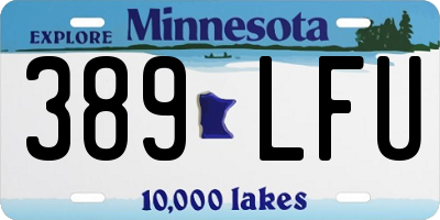 MN license plate 389LFU