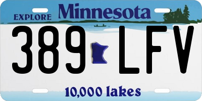 MN license plate 389LFV