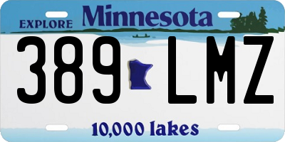 MN license plate 389LMZ