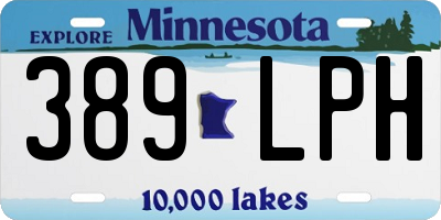 MN license plate 389LPH