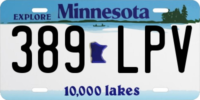 MN license plate 389LPV