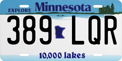 MN license plate 389LQR
