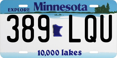MN license plate 389LQU